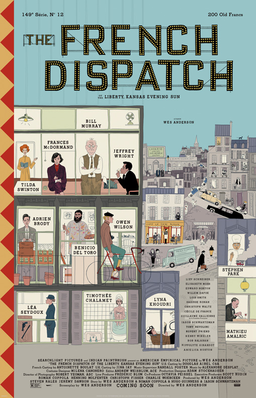 Affiche du film The French Dispatch