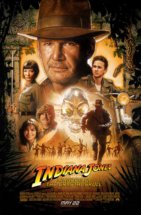 Affiche du film Indiana Jones et le Royaume du crâne de cristal